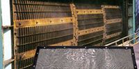 Опорная сетка для вращающихся деталей в доменной печи 
